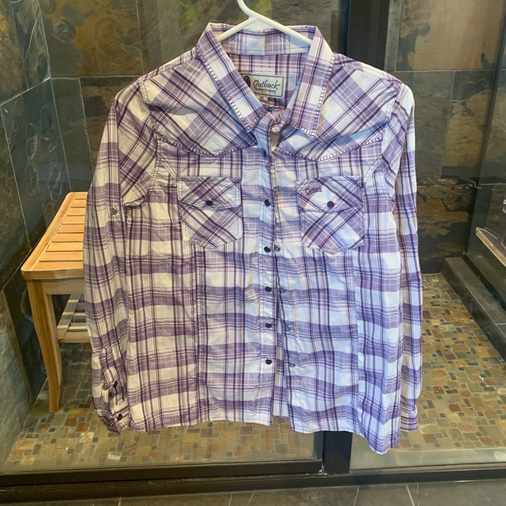 Outback Button/Snap Down Western Shirt